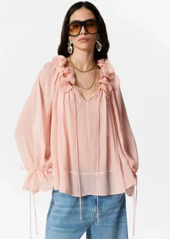 Bluse mit Rüschen
