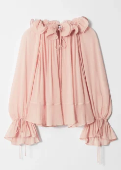 Bluse mit Rüschen