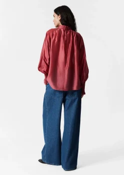 Bluse mit Rüschen