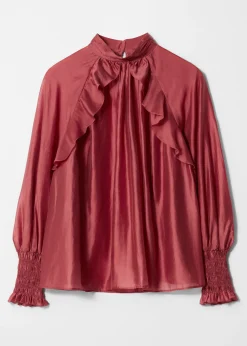 Bluse mit Rüschen