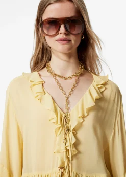 Bluse mit Rüschen