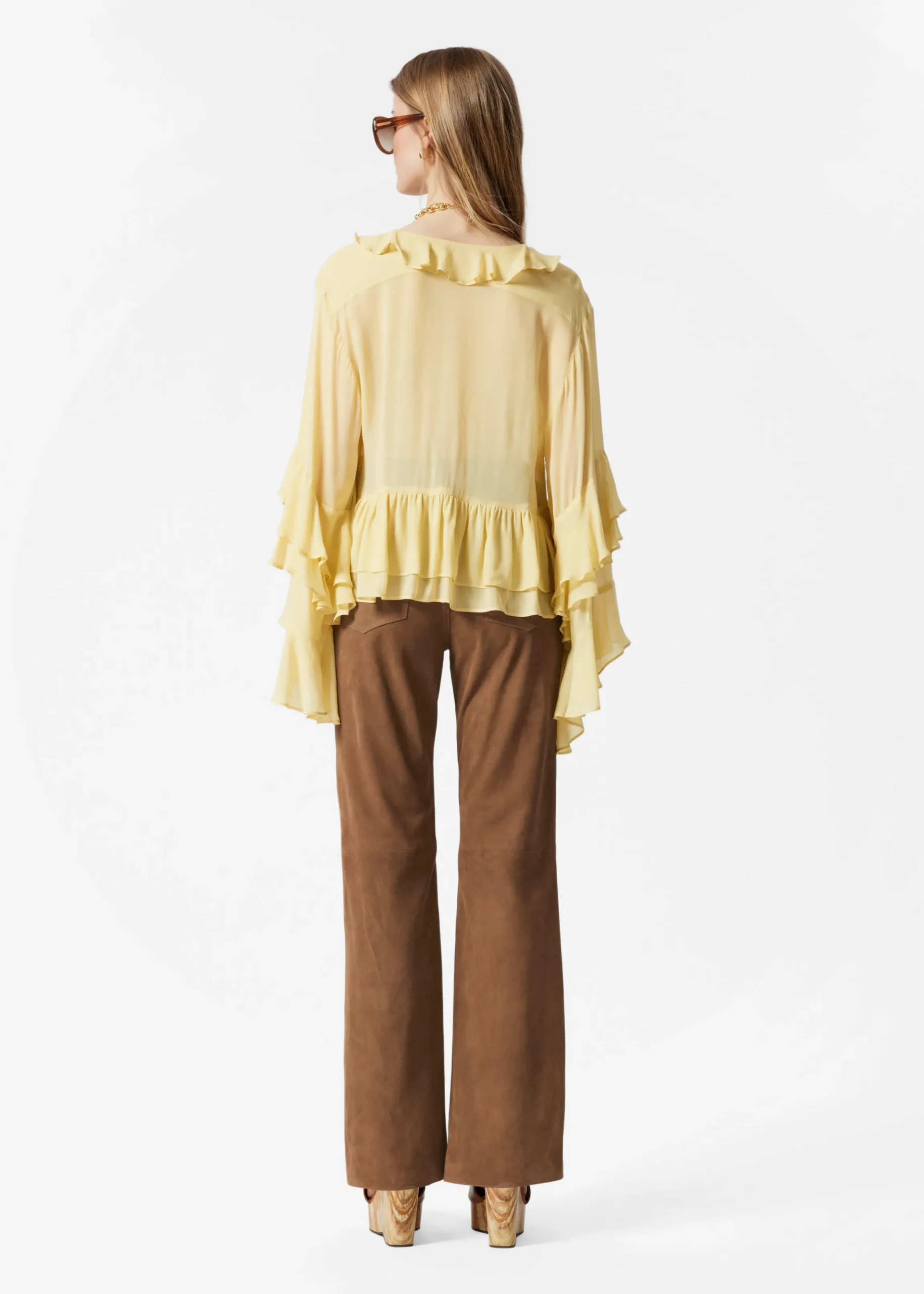 Bluse mit Rüschen