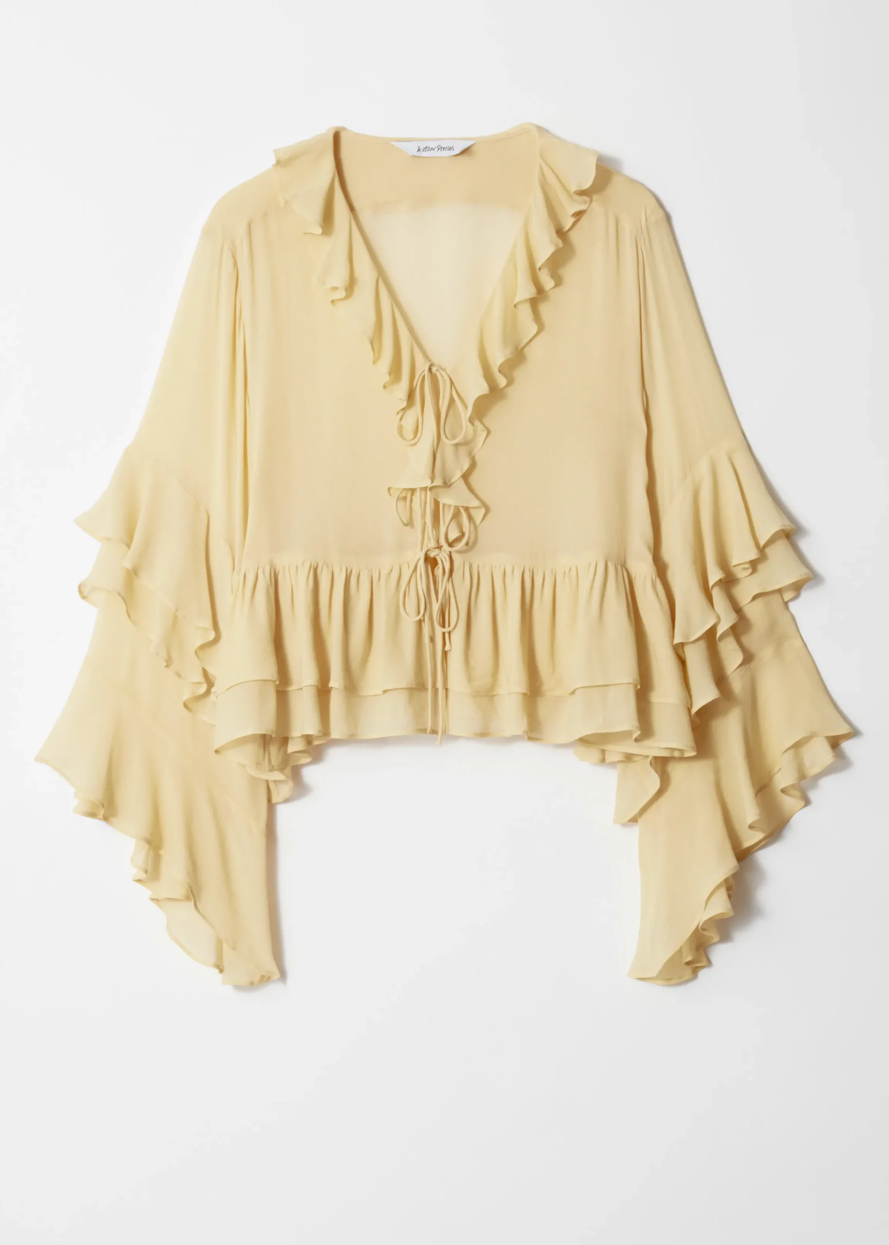 Bluse mit Rüschen