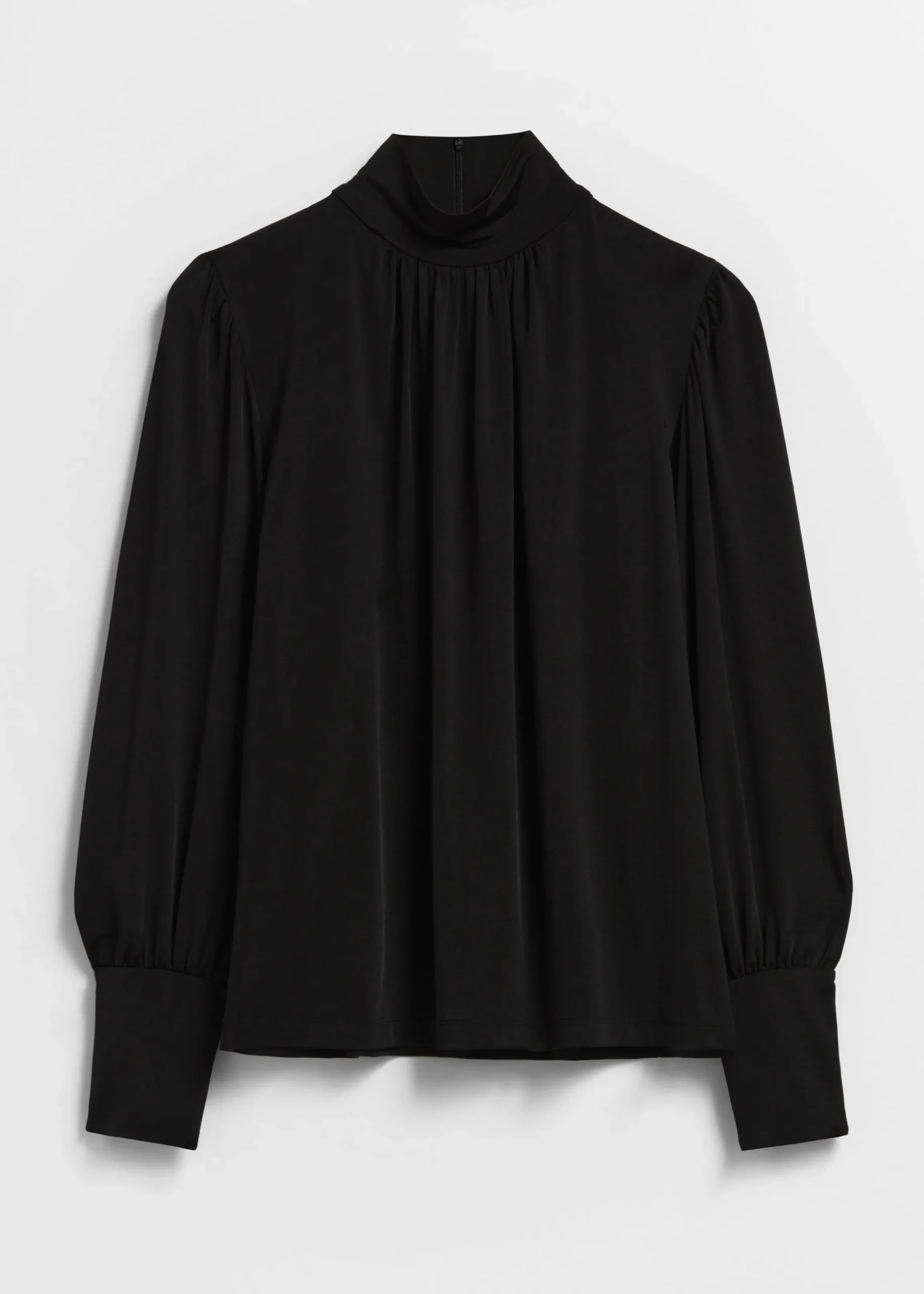 Bluse mit Stehkragen