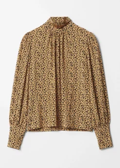 Bluse mit Stehkragen