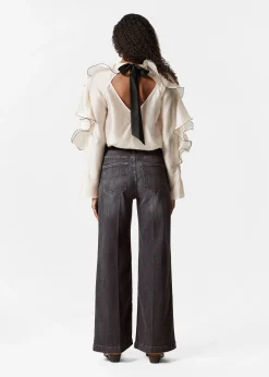 Bluse mit Volants
