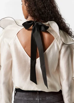 Bluse mit Volants