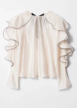 Bluse mit Volants