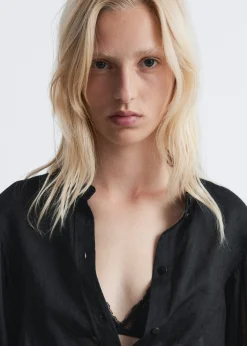 Bluse mit voluminösen Ärmeln