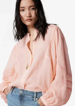 Bluse mit voluminösen Ärmeln