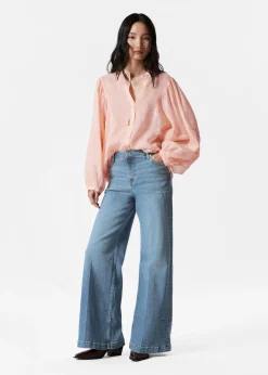 Bluse mit voluminösen Ärmeln