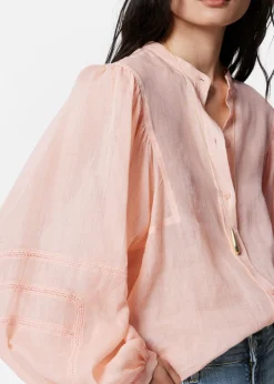 Bluse mit voluminösen Ärmeln