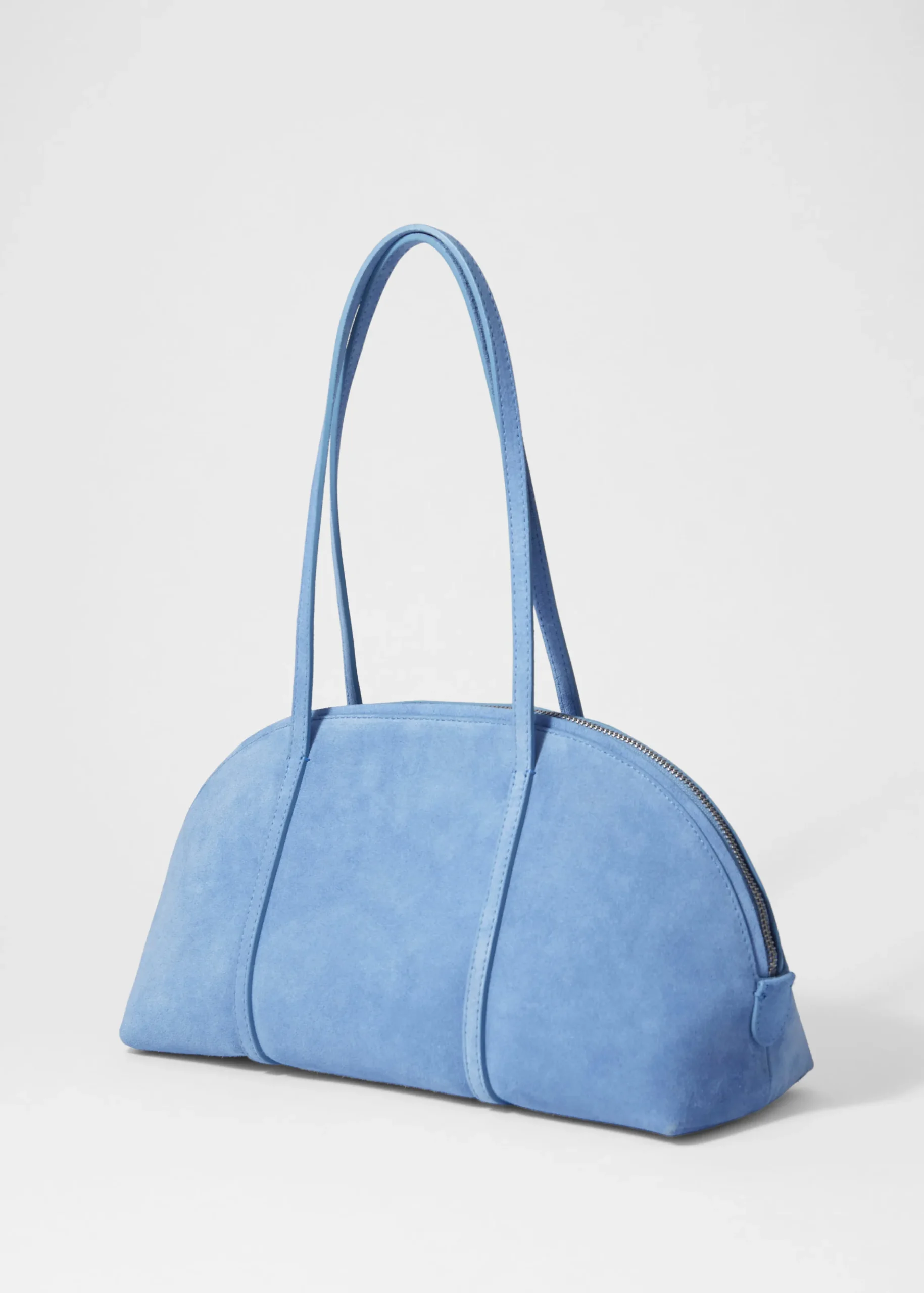 Bowlingtasche aus Veloursleder