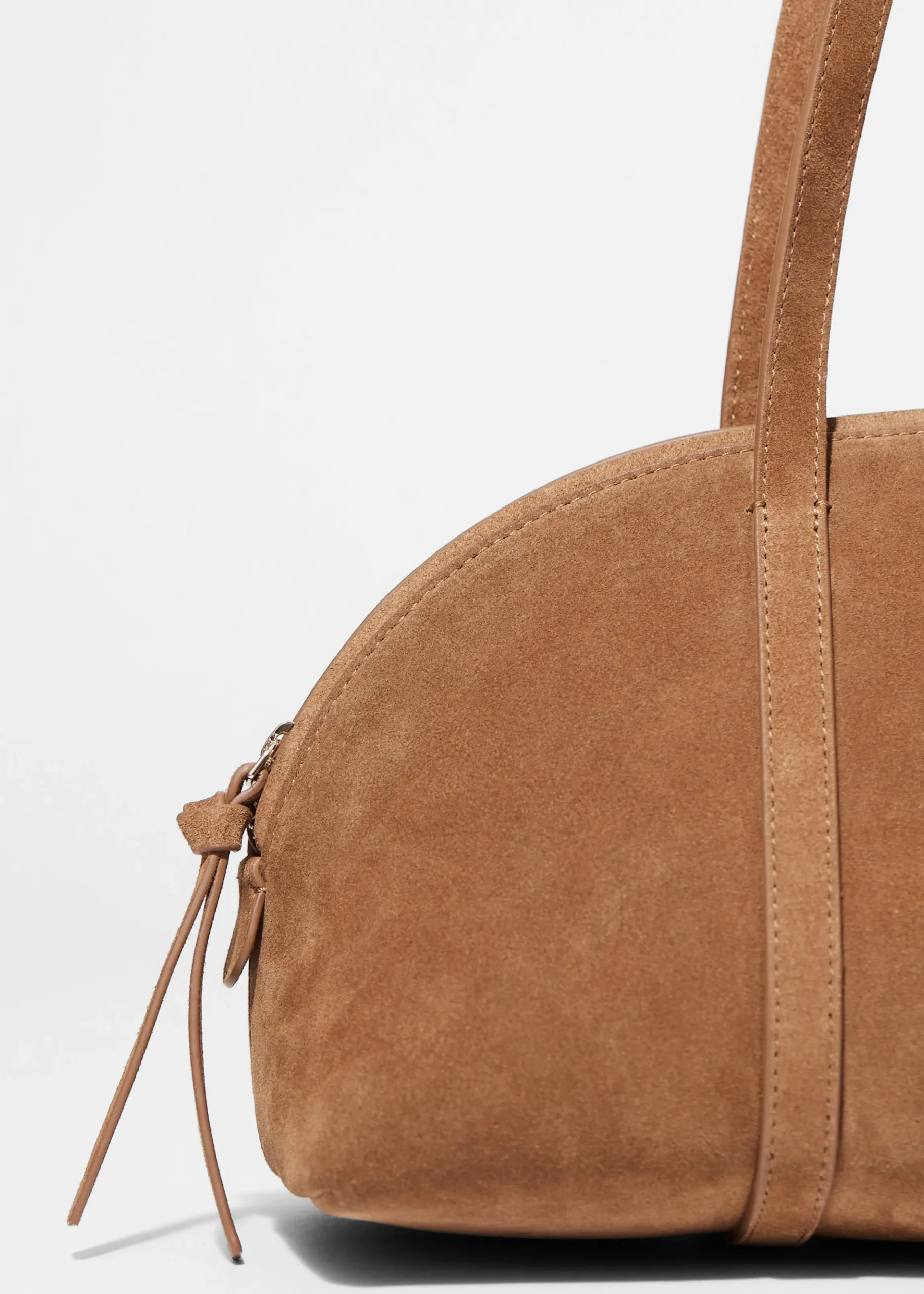 Bowlingtasche aus Veloursleder