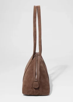Bowlingtasche aus Veloursleder