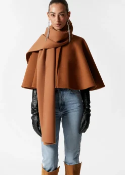 Cape aus Woll-Mix