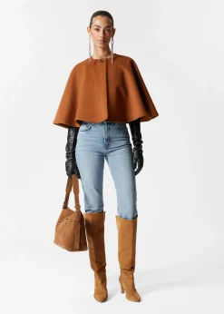 Cape aus Woll-Mix