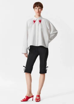 Caprihose mit Bändern