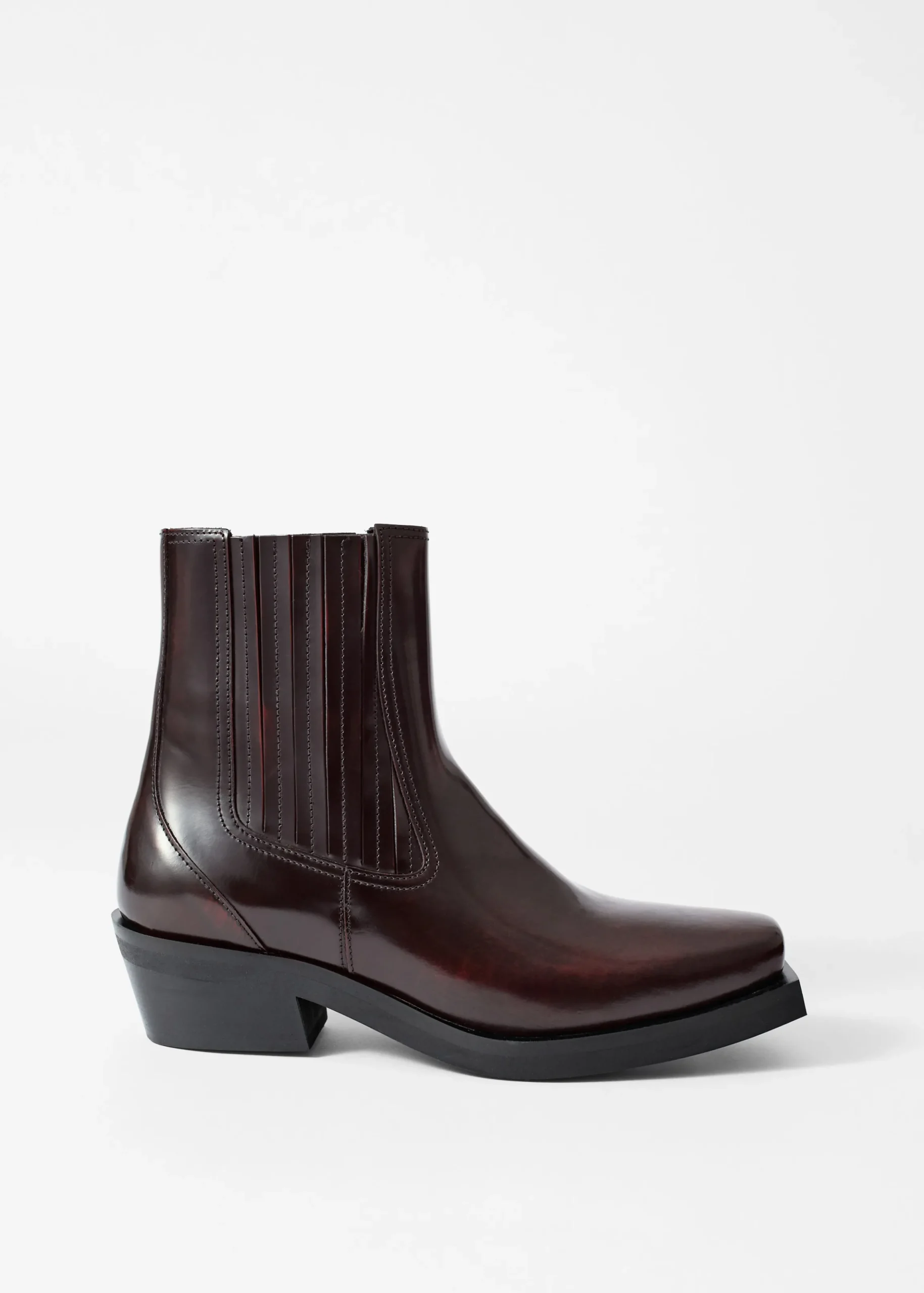Chelsea Boots aus Leder im Biker-Stil
