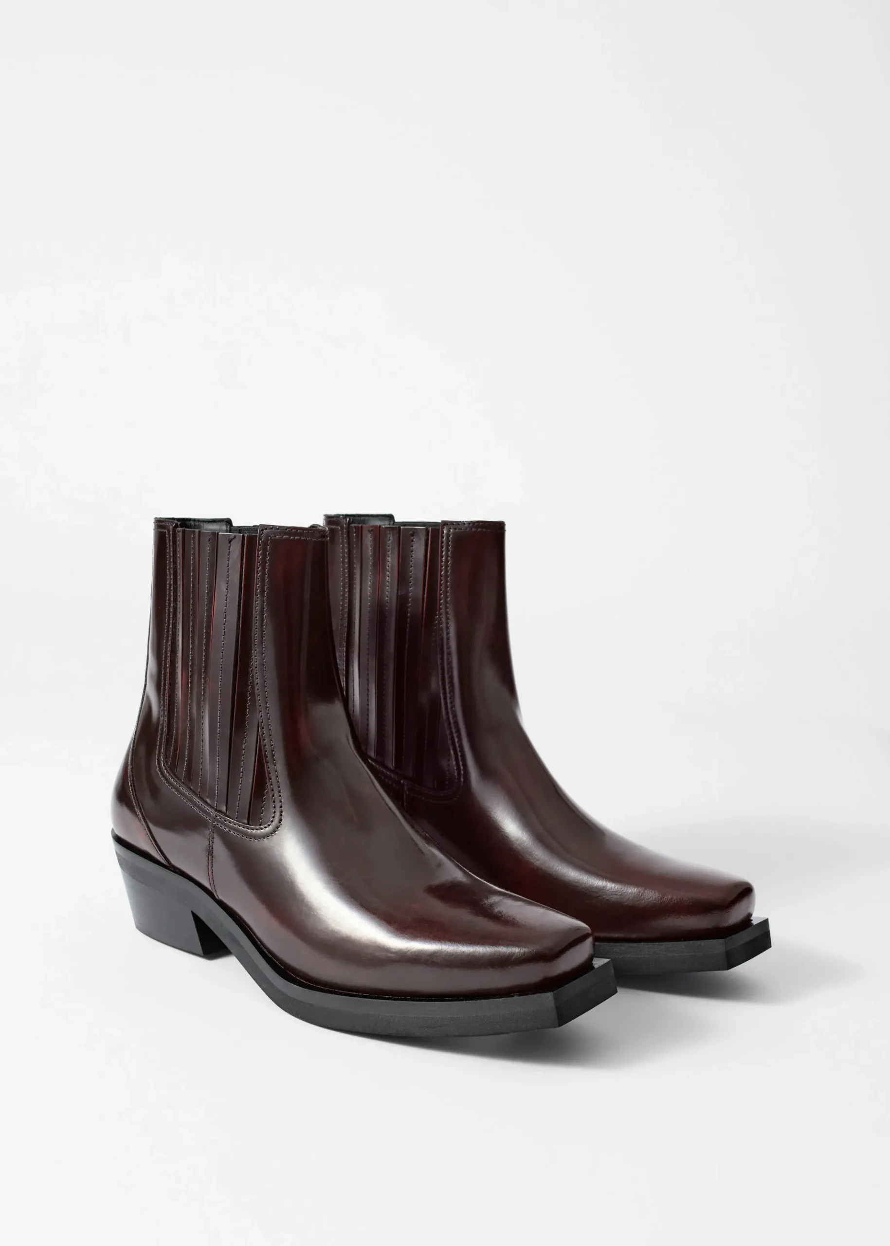 Chelsea Boots aus Leder im Biker-Stil