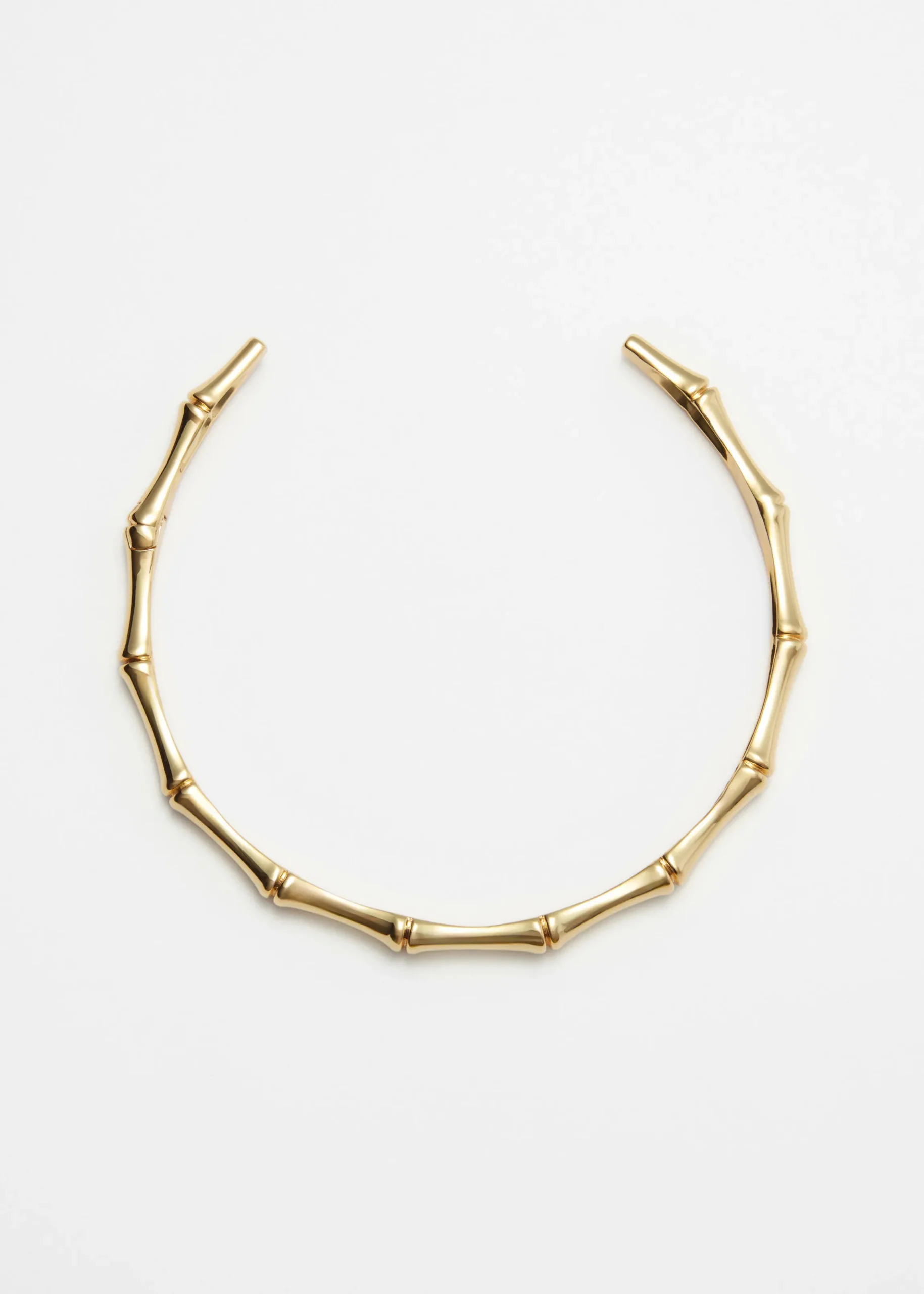 Choker-Halskette in Bambus-Optik