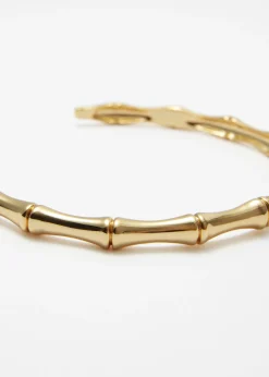 Choker-Halskette in Bambus-Optik