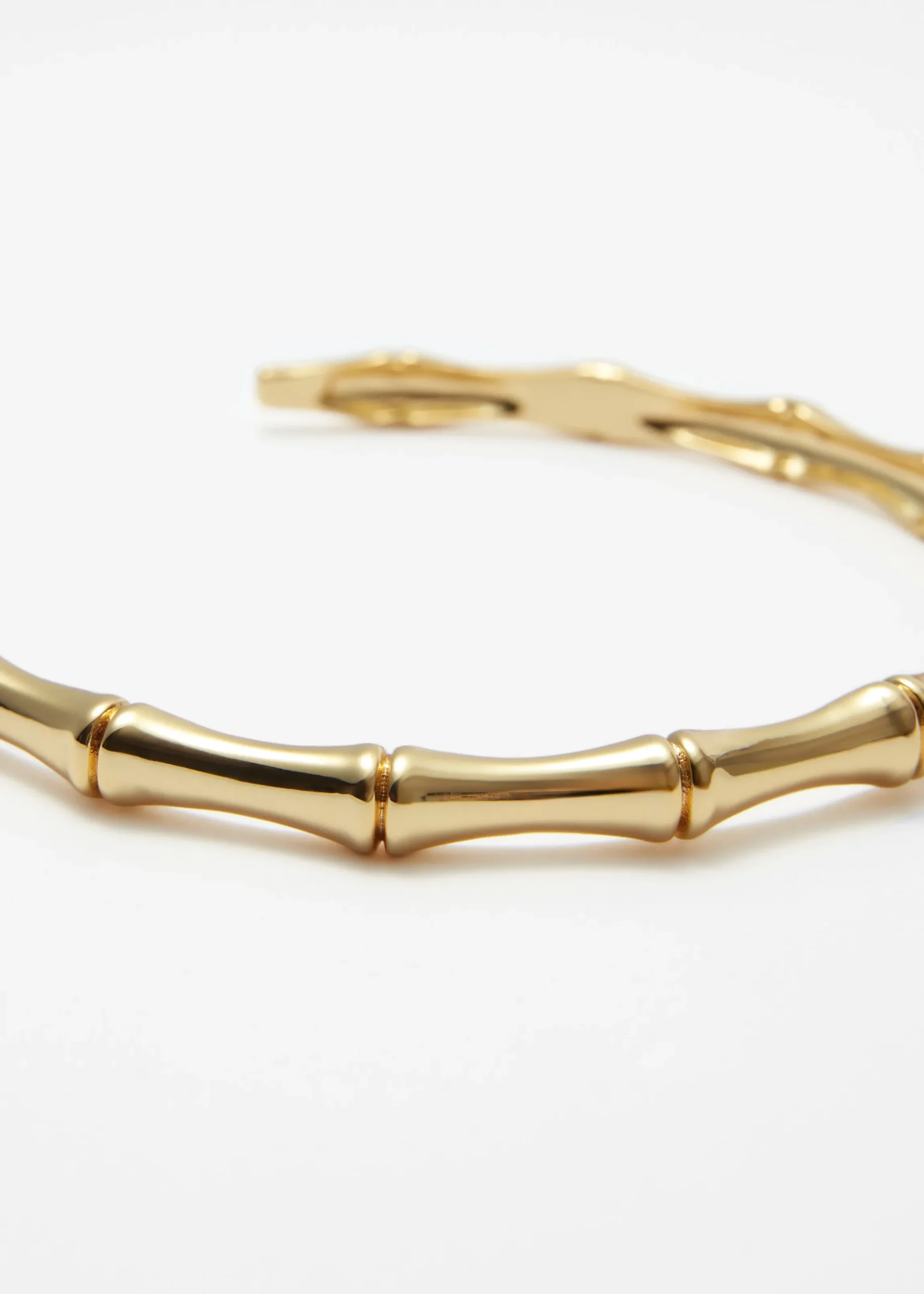 Choker-Halskette in Bambus-Optik