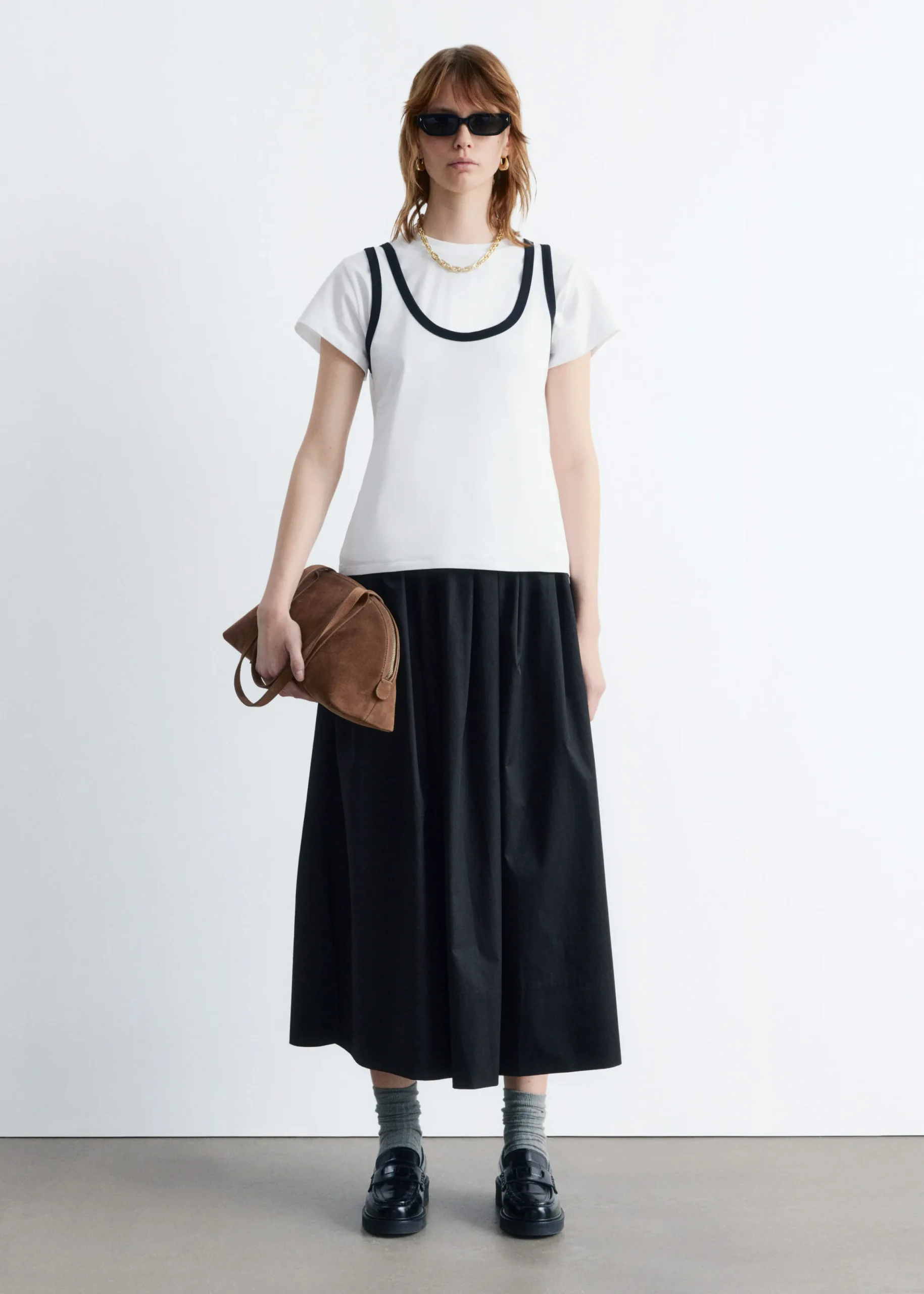 ContrastTrim Tank Top
