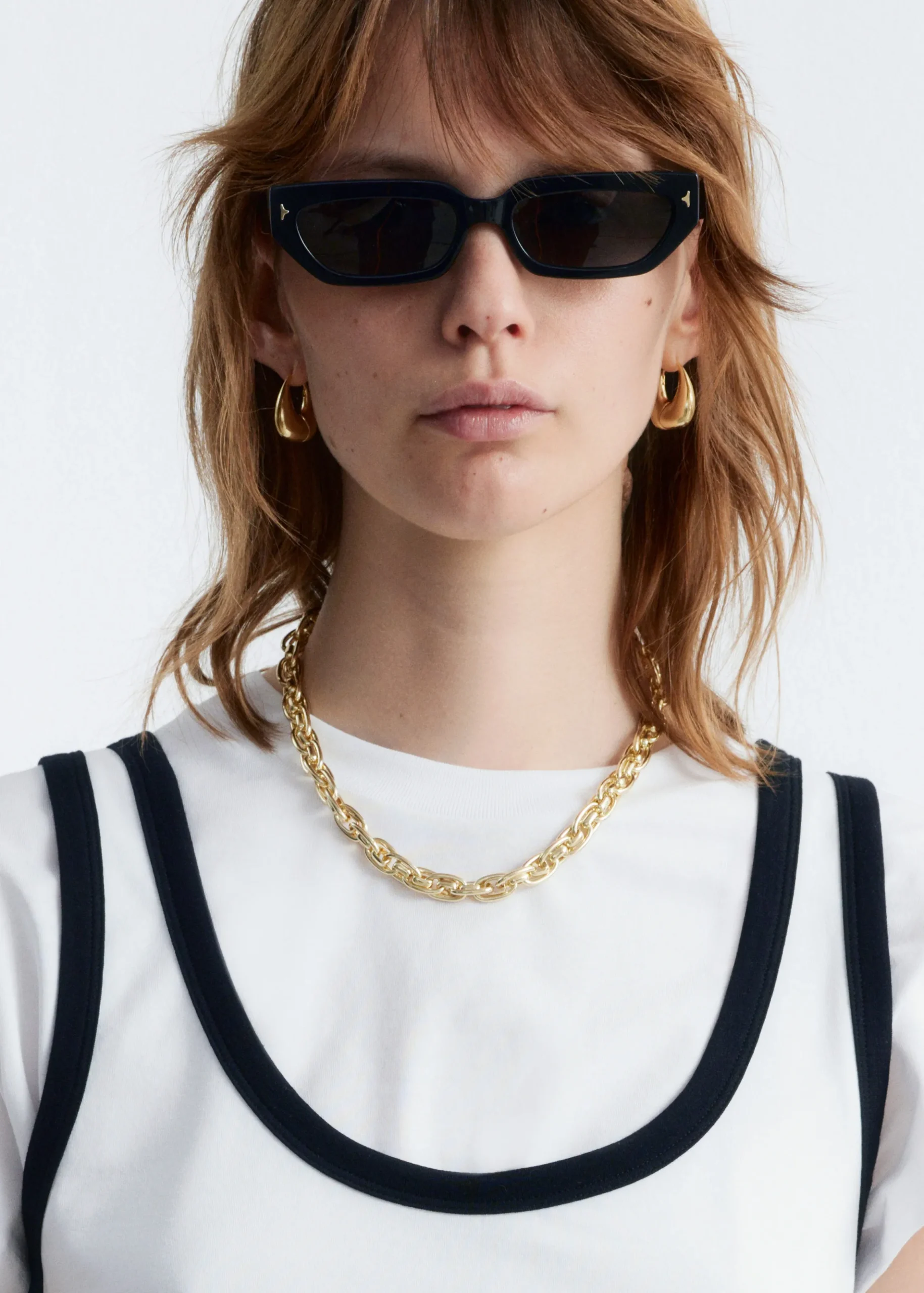 ContrastTrim Tank Top