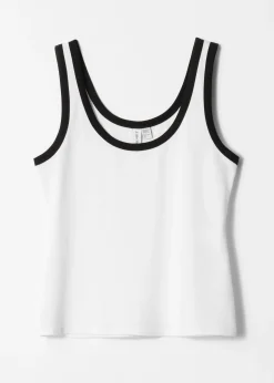 ContrastTrim Tank Top