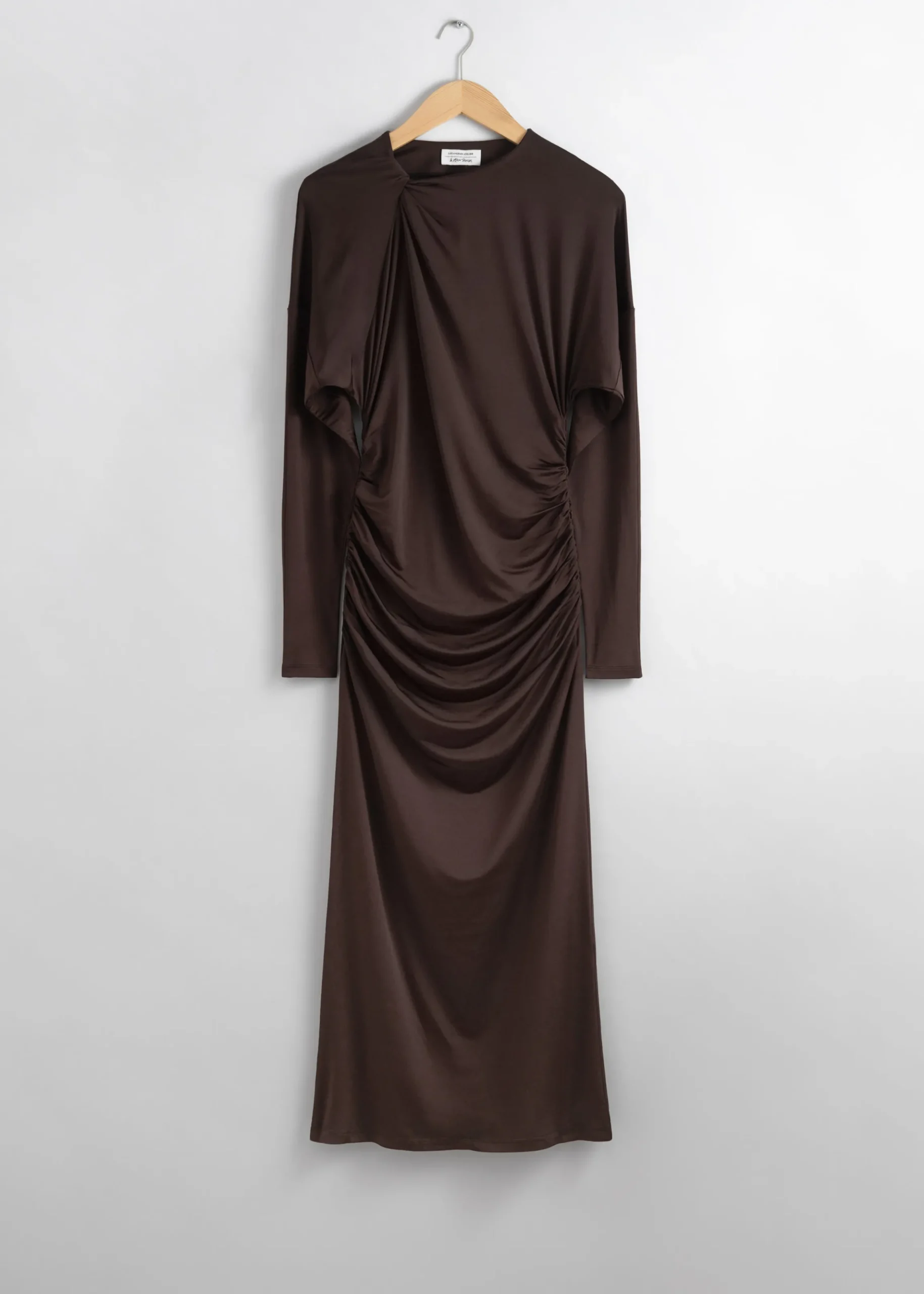 Drapiertes Midikleid