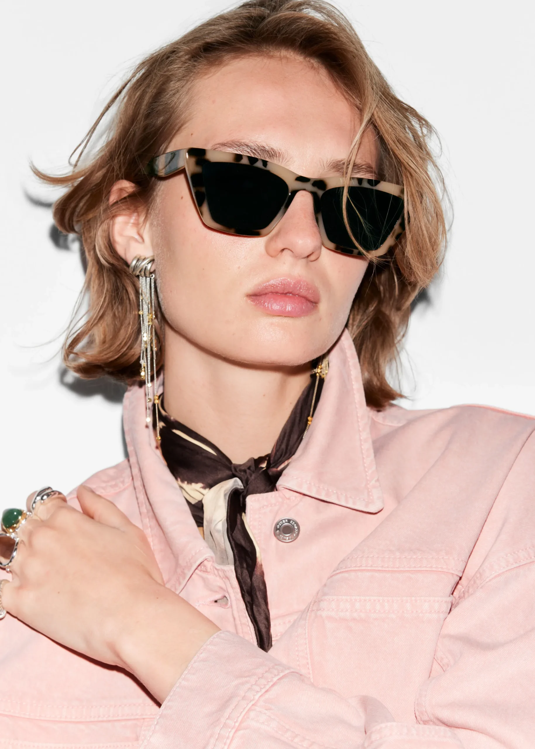 Eckige Cateye-Sonnenbrille