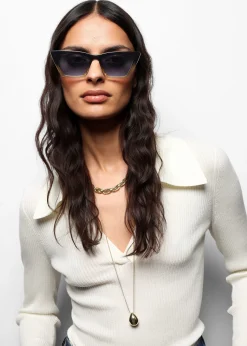 Eckige Cateye-Sonnenbrille