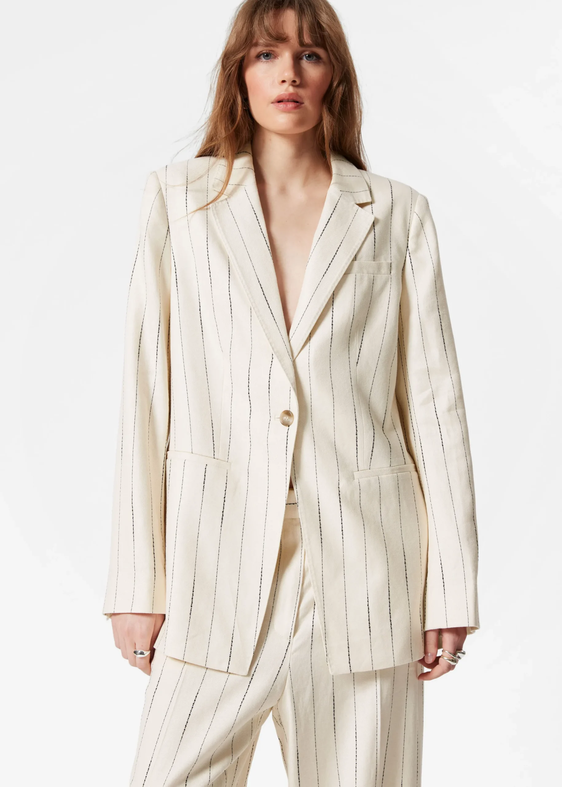 Einreihiger lockerer Blazer