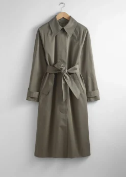 Einreihiger Trenchcoat