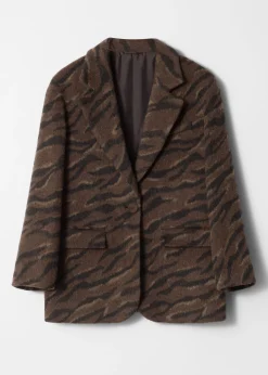 Einreihiger Wollblazer