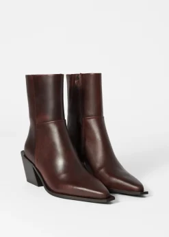 Elegante Cowboystiefeletten aus Leder