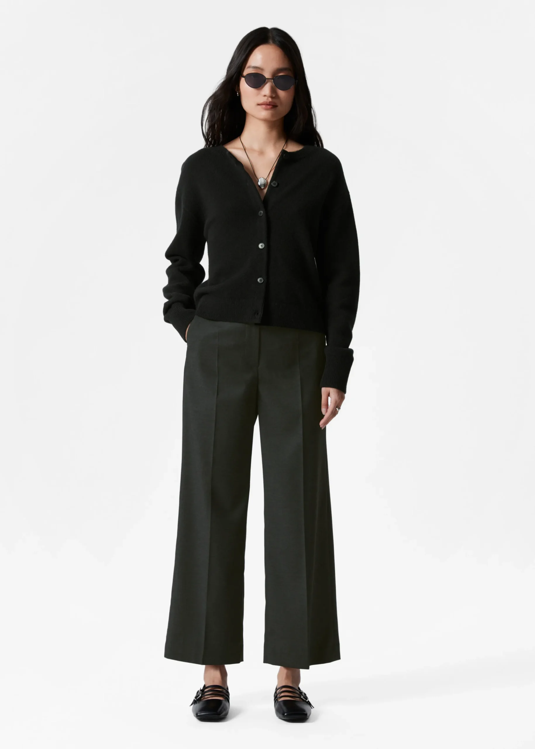 Elegante Hose in verkürzter Länge