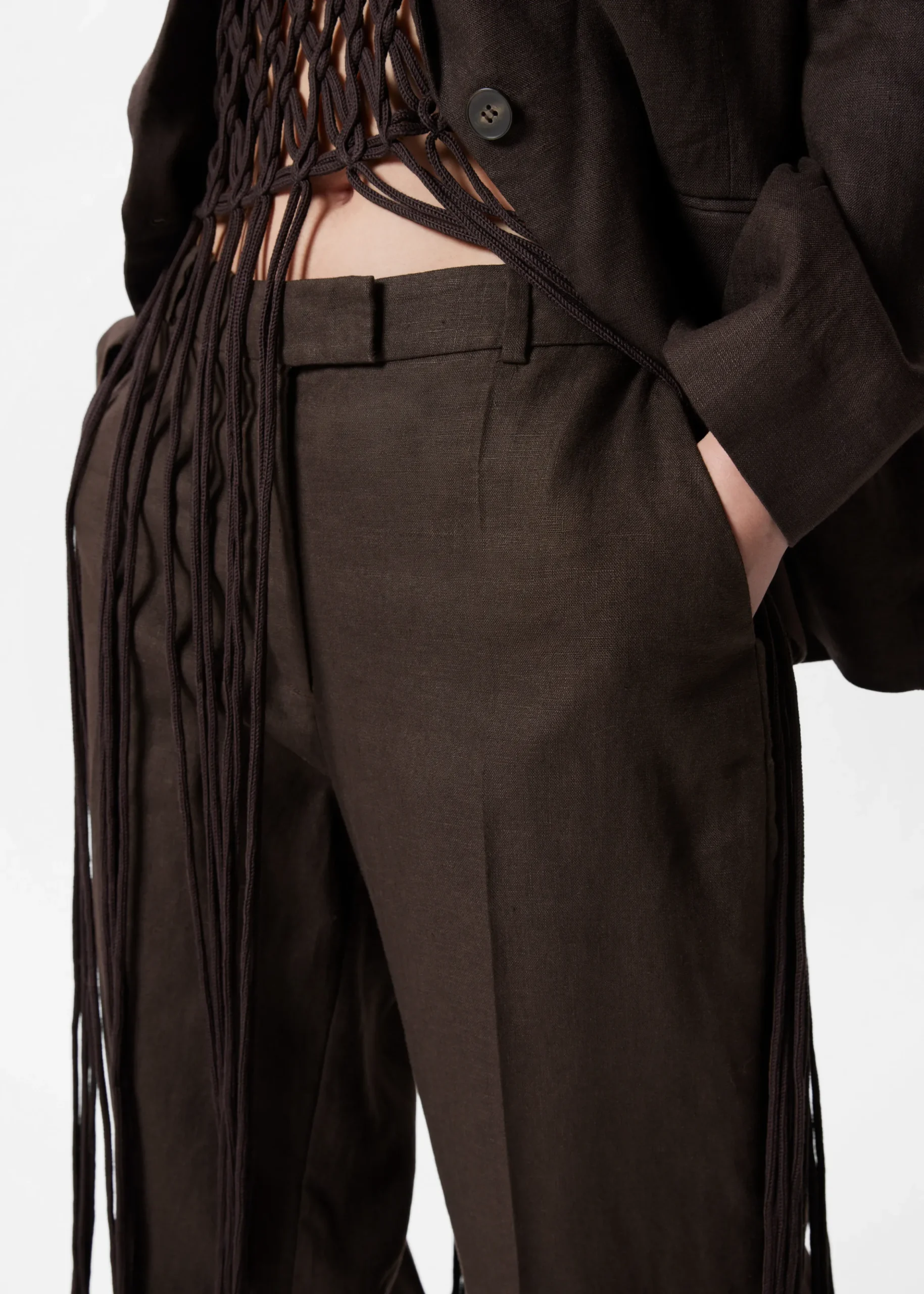 Elegante Leinenhose