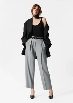 Elegante, schmal zulaufende Hose