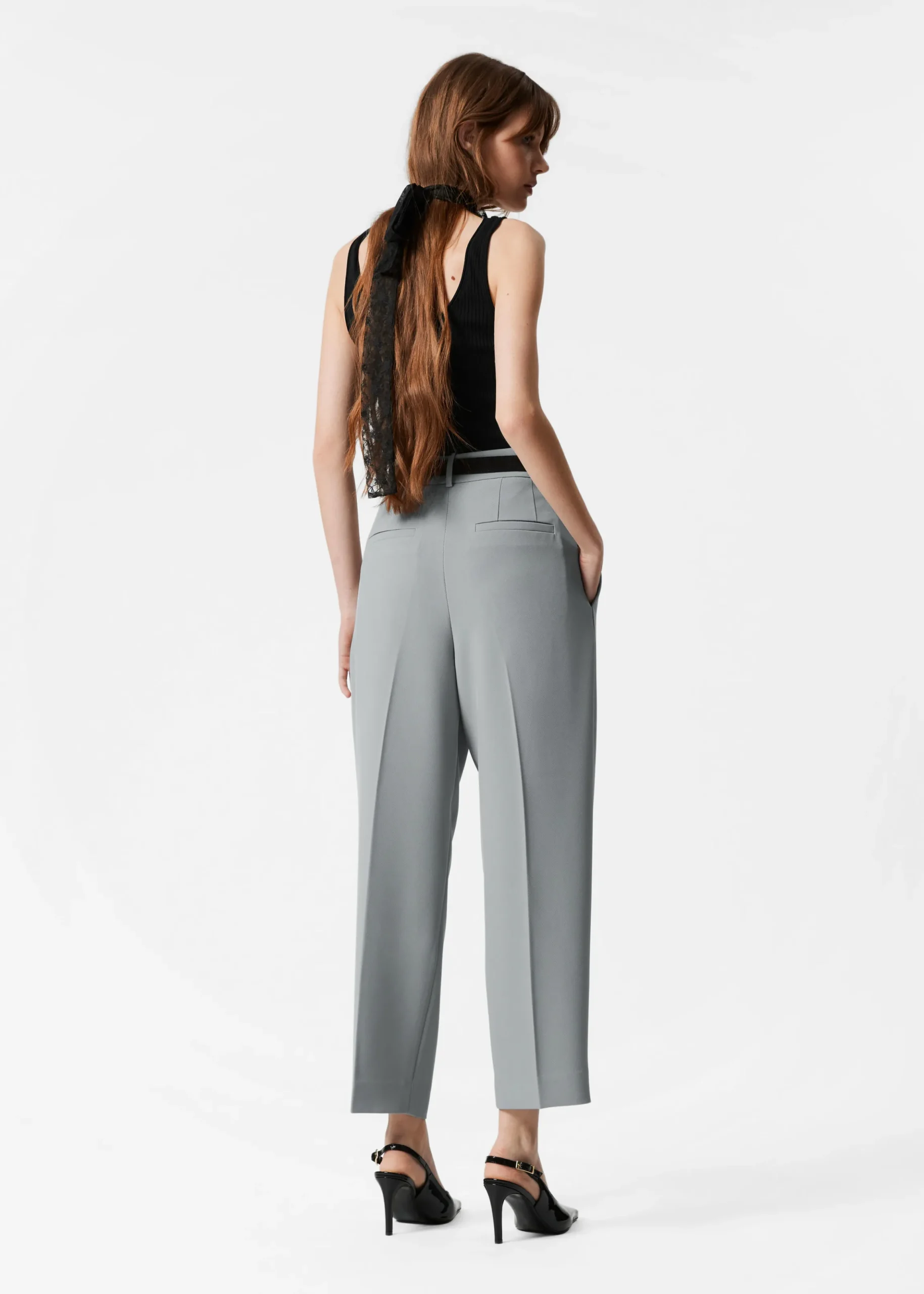 Elegante, schmal zulaufende Hose