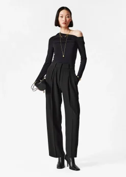 Elegante, schmal zulaufende Hose
