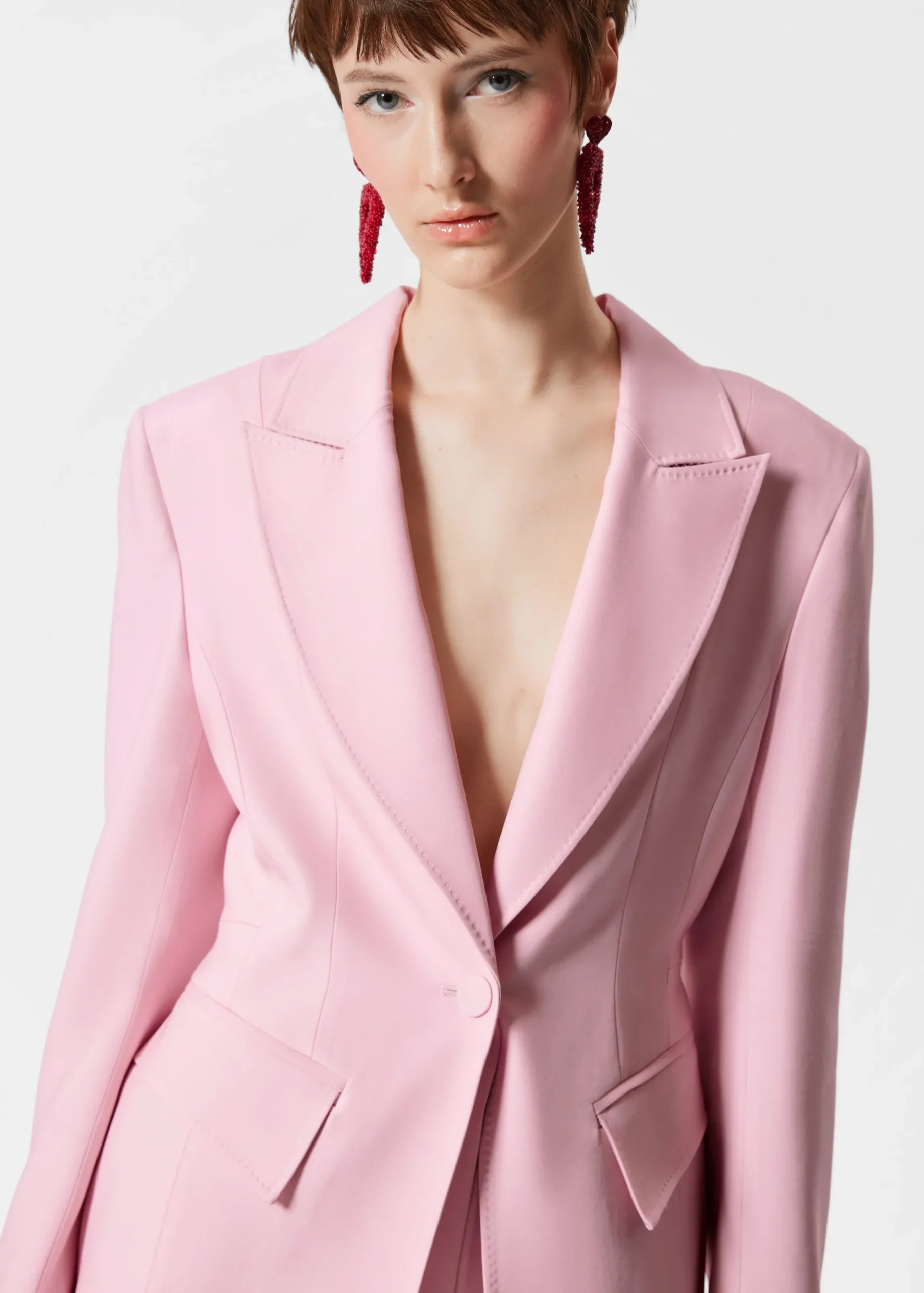 Eleganter, rosafarbener Blazer