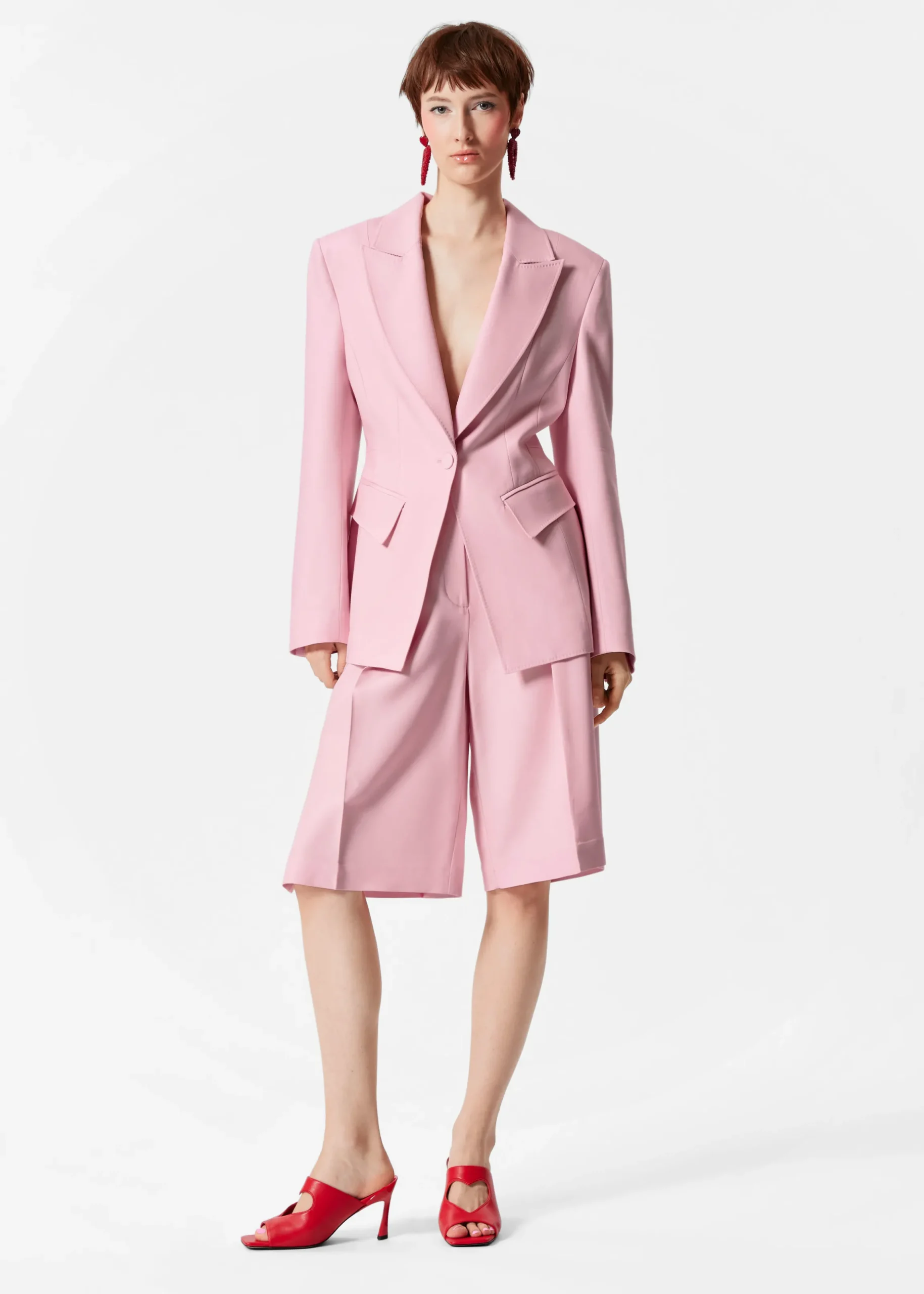 Eleganter, rosafarbener Blazer