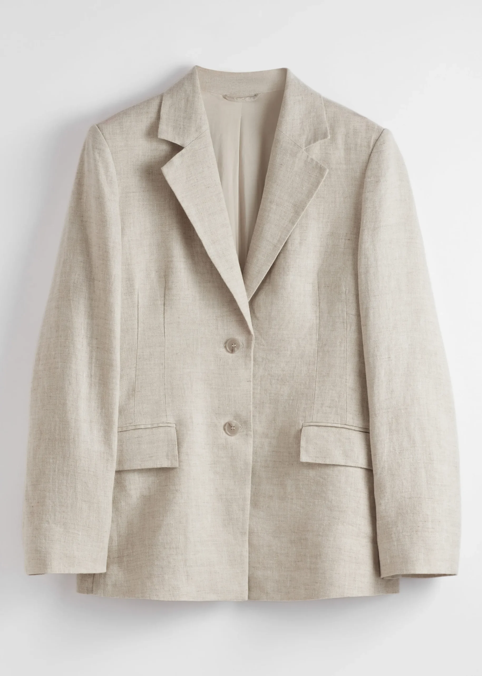 Figurbetonter Leinenblazer