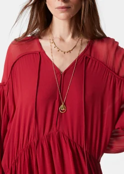 Fließendes Maxikleid