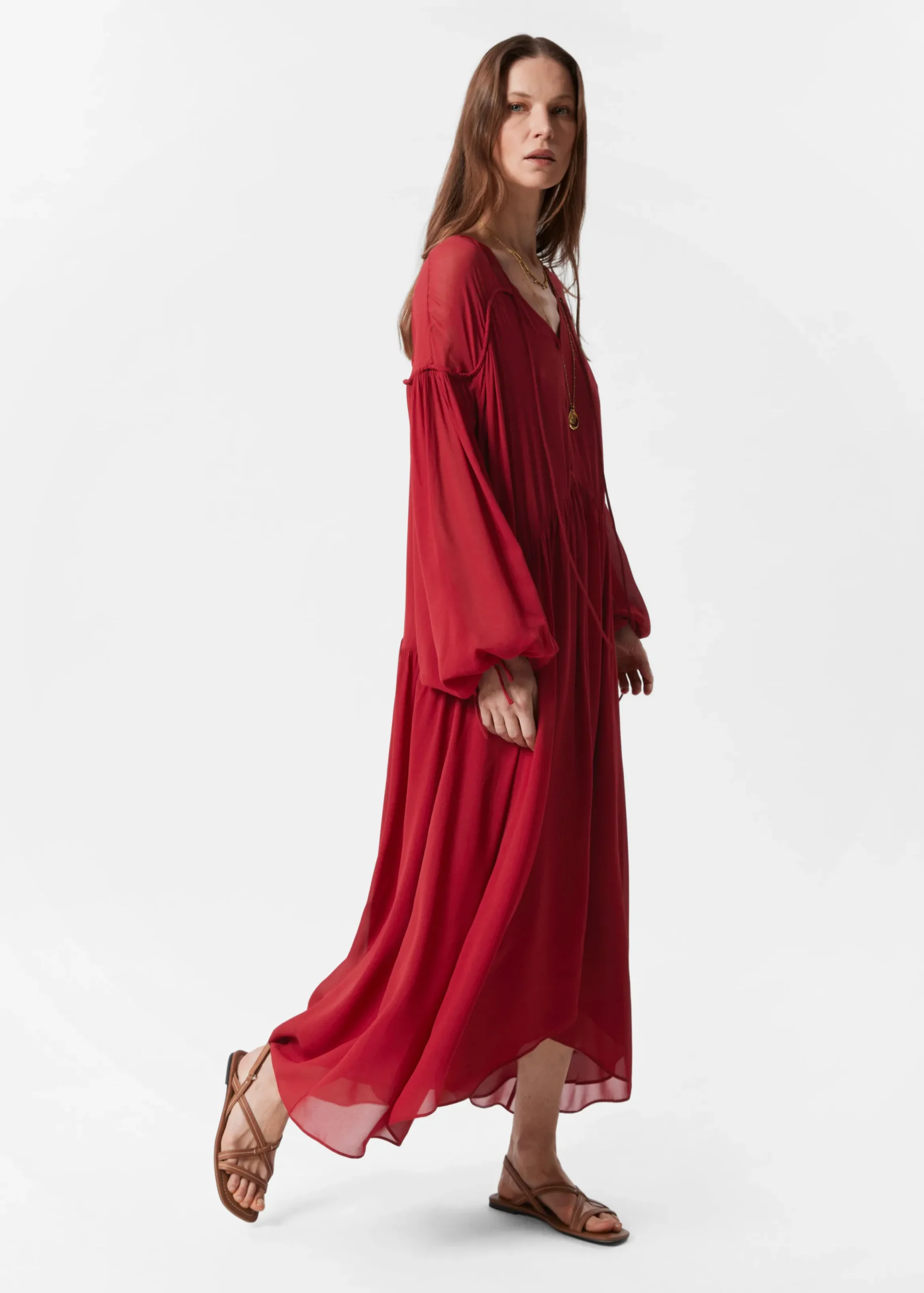 Fließendes Maxikleid