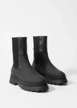 Gefütterte Chelsea Boots aus Leder