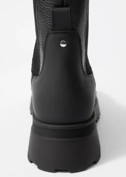 Gefütterte Chelsea Boots aus Leder