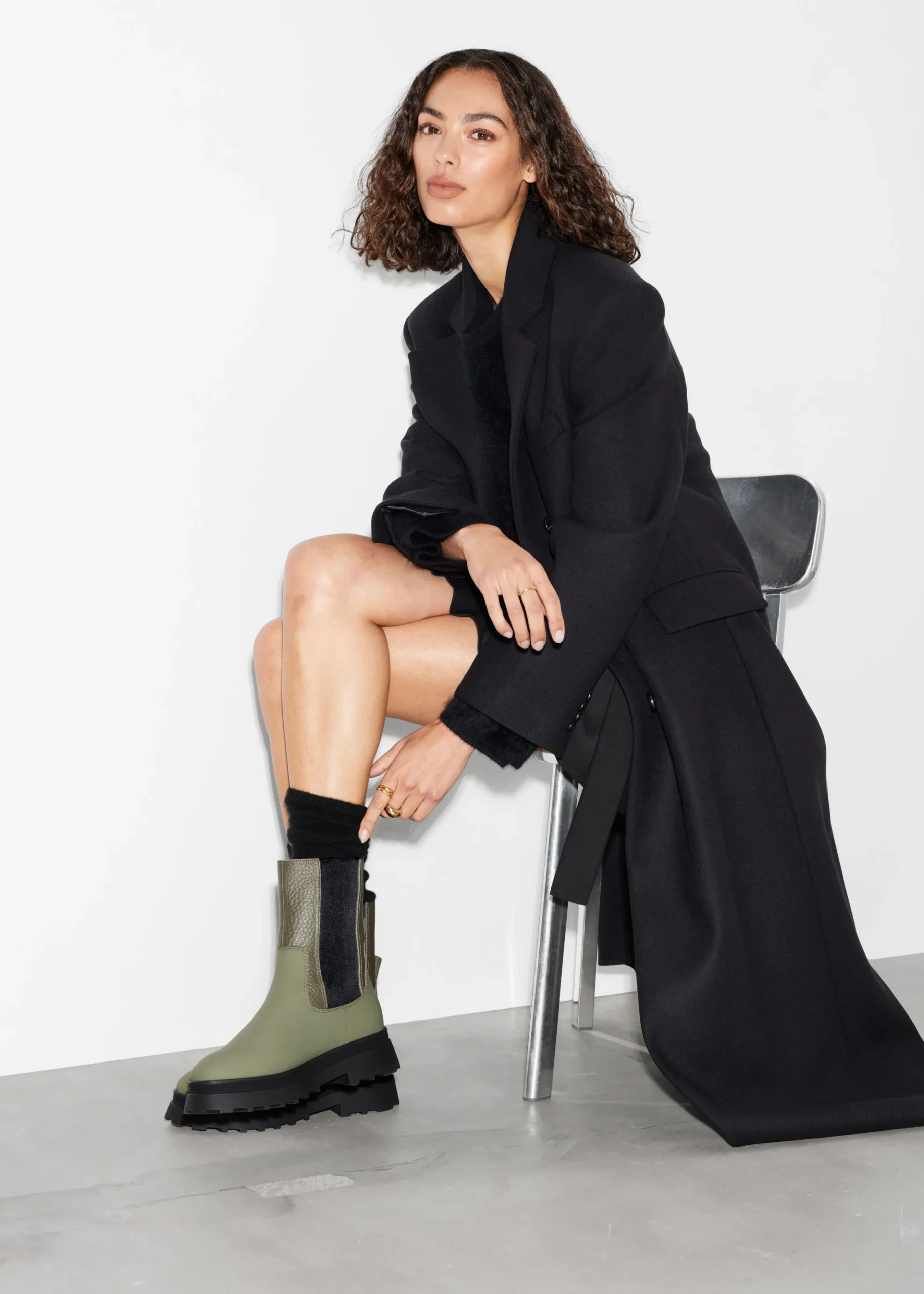 Gefütterte Chelsea Boots aus Leder
